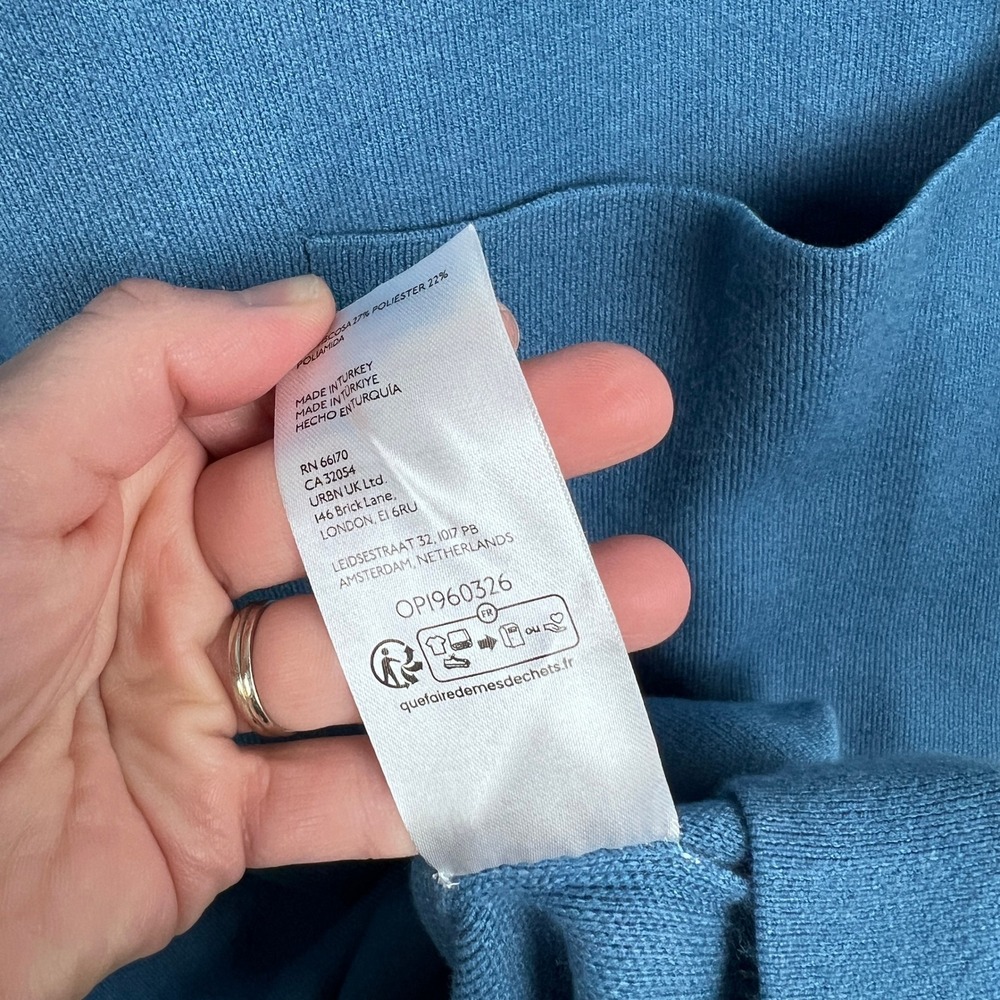 Anthropologie Maeve Women's Muscle Column Midi Dress Blue Sz 1X‎ - Picture 7 of 8